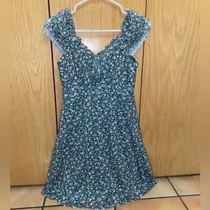 Green Floral Dress